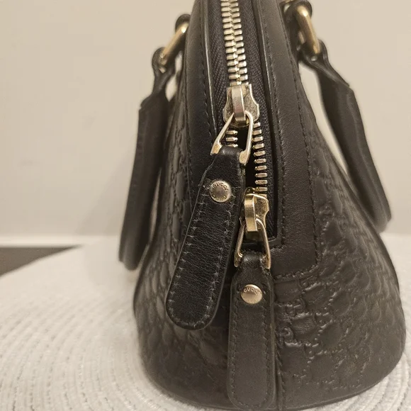 👜 Gucci Microguccissima Dome Satchel | Dark Navy Blue💙 - Picture 8 of 16